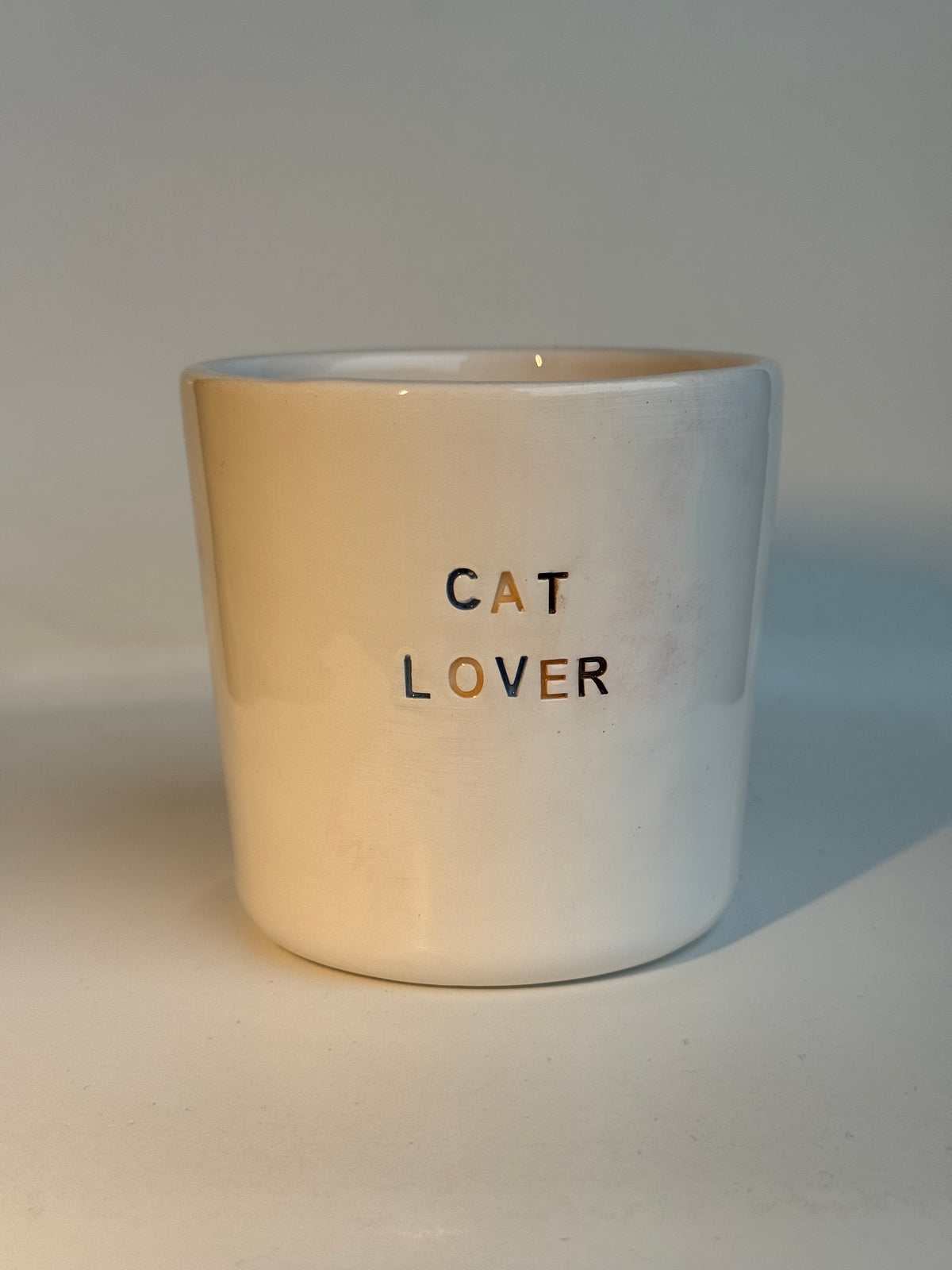 Tasse en céramique fait main 250 ml 'Cat Lover' Studio Séleste