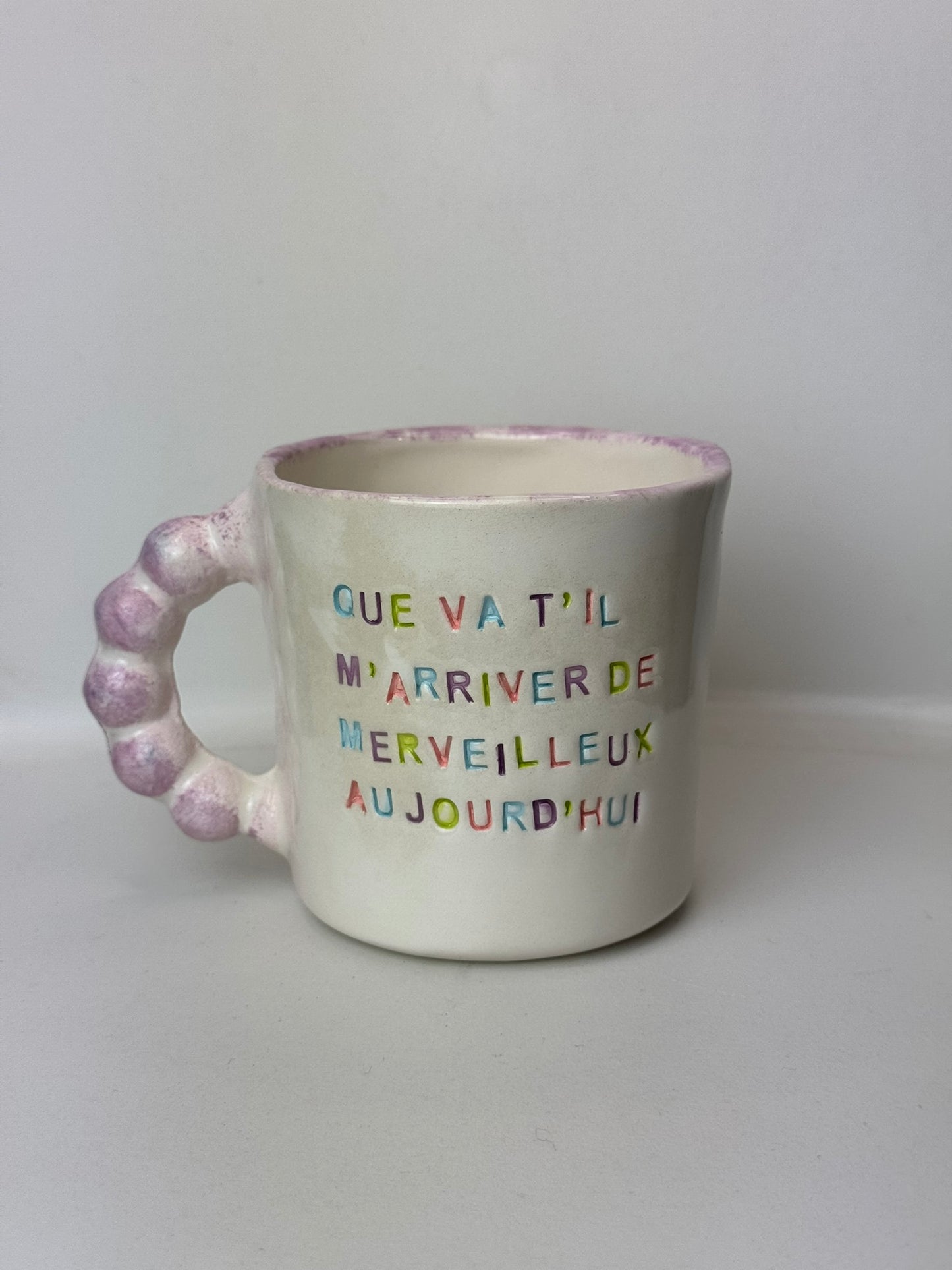 Que va-t-il m'arriver de merveilleux aujourd'hui ? - Mug à café/thé - 300 ml