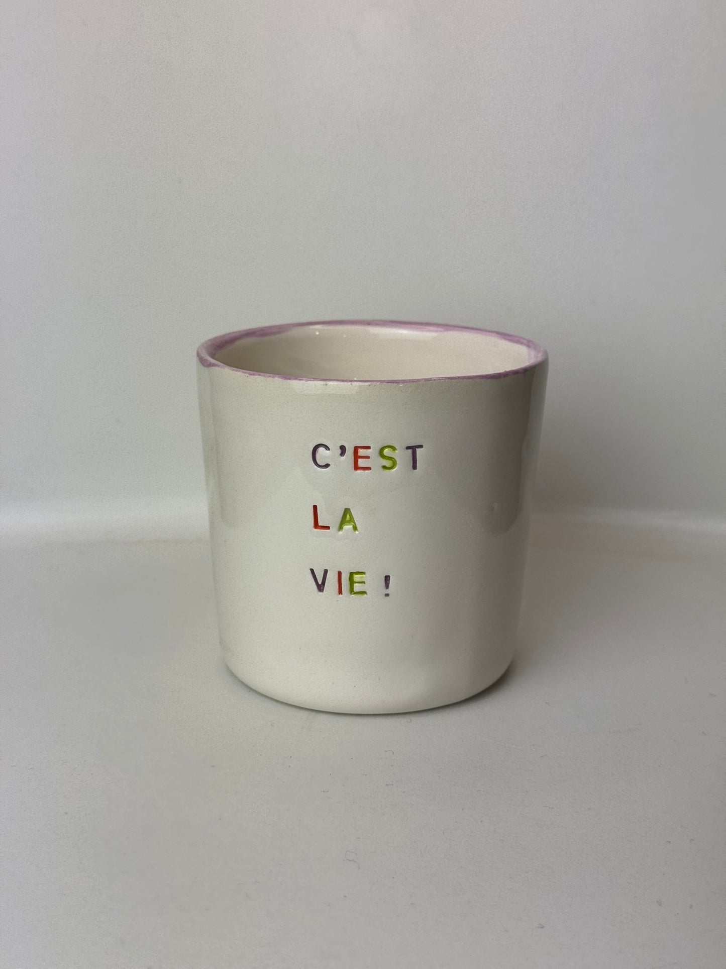 Tasse à Café, Thé ou Chocolat Chaud 250 ml – "C'est la vie"