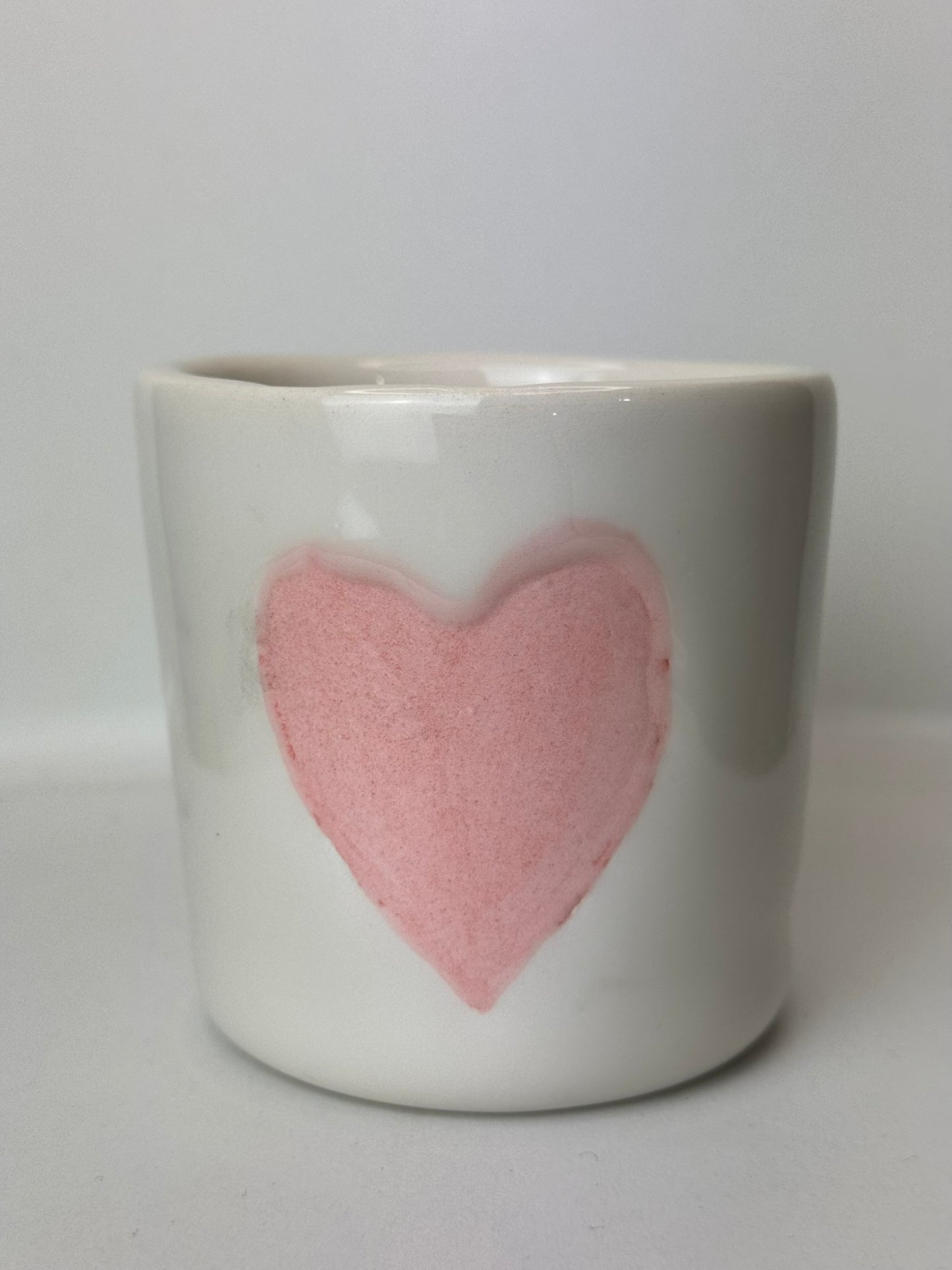 Tasse à Café, Thé ou Chocolat Chaud 250 ml – "Coeur Rose"