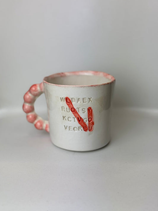 Mug en céramique fait main 300 ml Café-Croisé, Studio Séleste