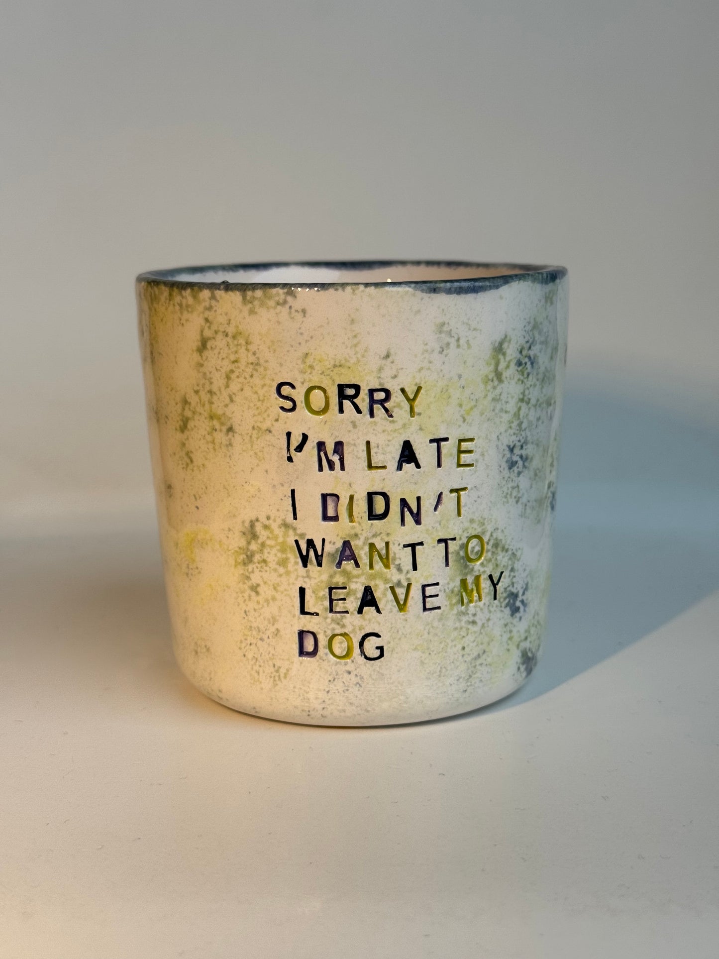Mug en Céramique 250 ml – "sorry I'm late I didn't want to come"
