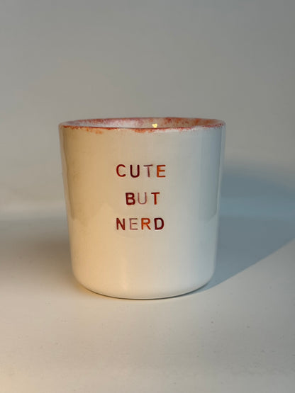 Mug en céramique fait main 250 ml 'Cute But Nerd' Studio Séleste