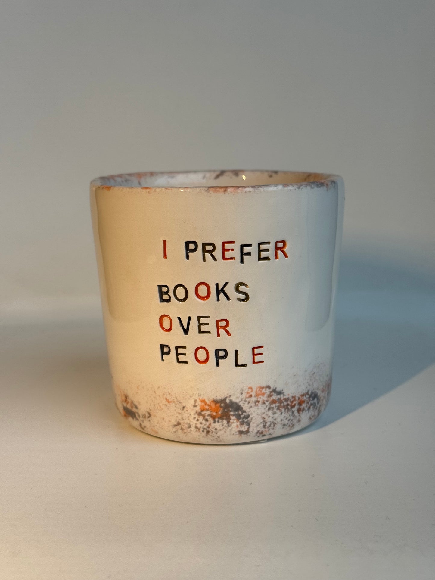 Mug en Céramique 250 ml – "I Prefer Books Over People"