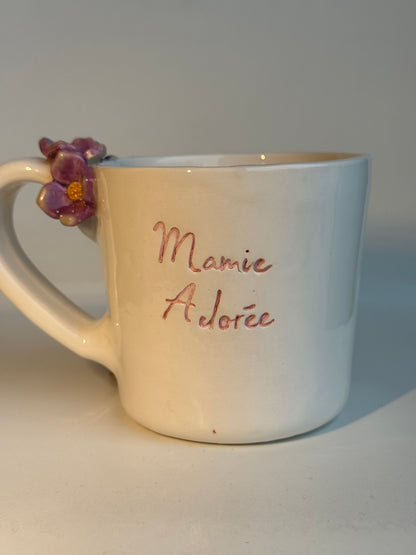 Tasse en céramique fait main 250 ml 'Mamie Adorée' Studio Séleste – vue 2