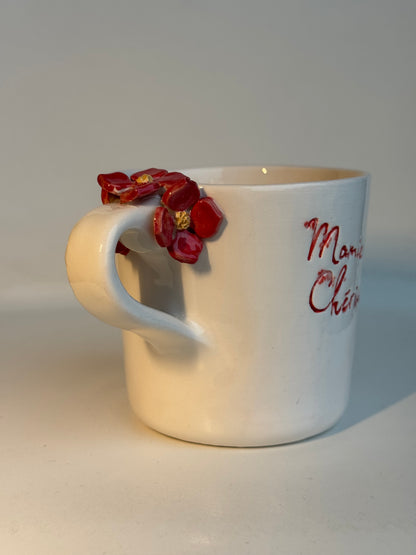 Tasse en céramique fait main 250 ml 'Mamie Chérie' Studio Séleste – vue 2