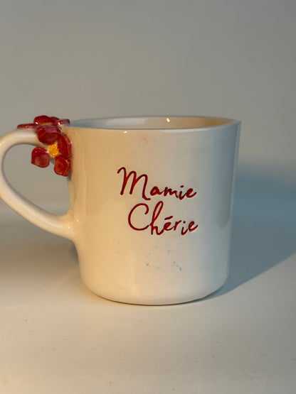 Tasse en céramique fait main 250 ml 'Mamie Chérie' Studio Séleste