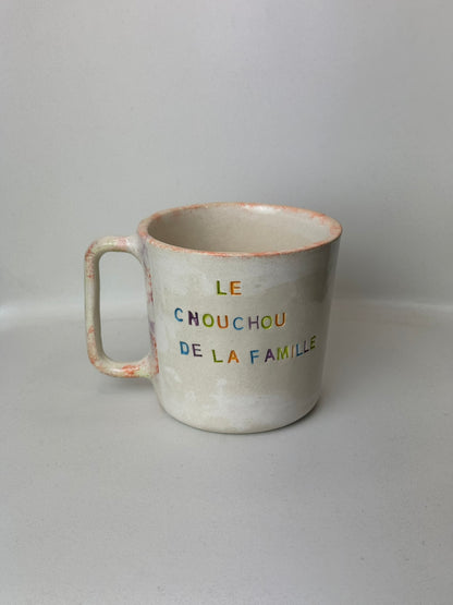 Tasse en céramique fait main 250 ml 'Le Chouchou De La Famille' Studio Séleste