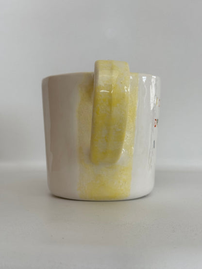 Mug en céramique fait main 300 ml 'I don't Have Dreams I Have Goals' Studio Séleste – vue 2